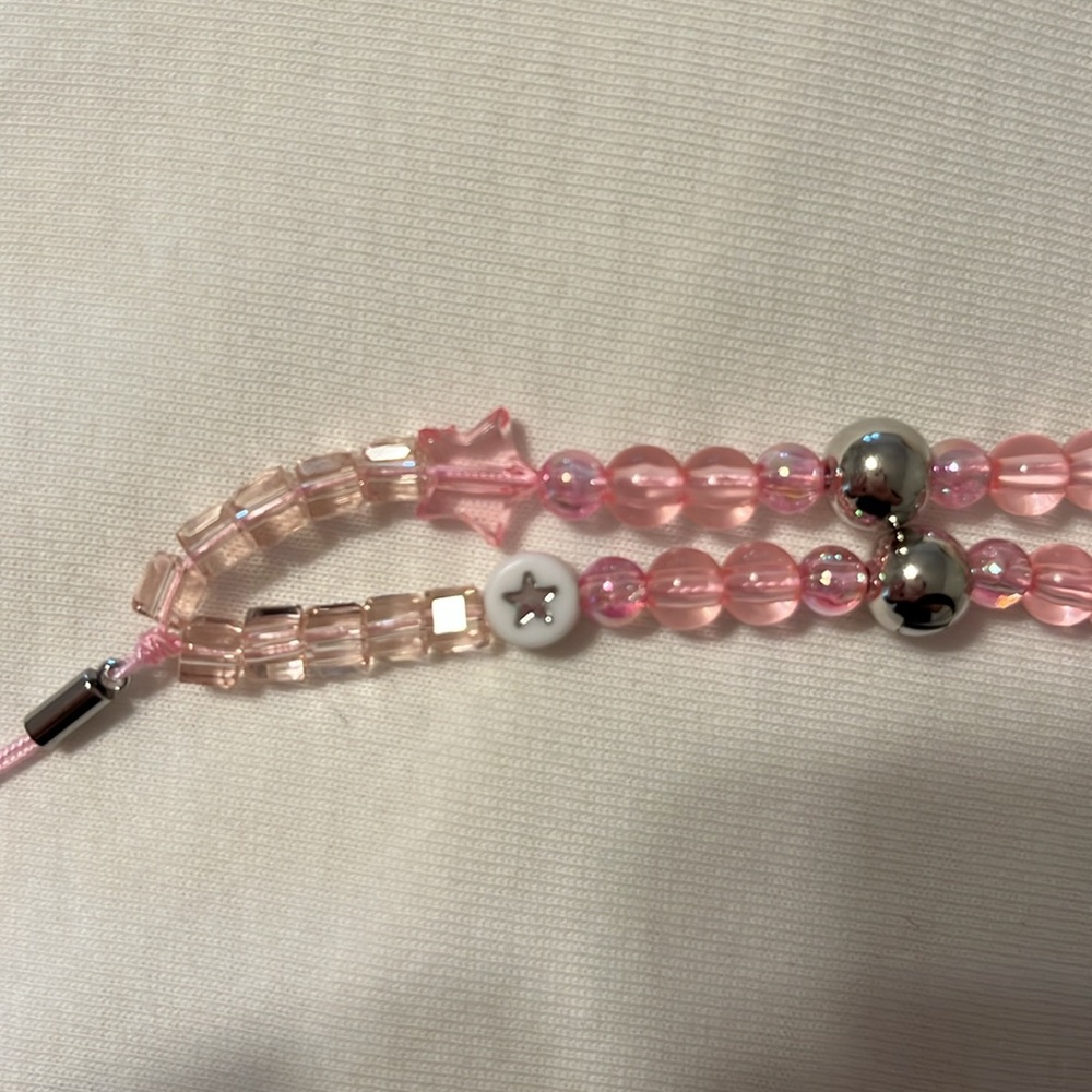 Dior Pink Beaded Phone Strap - Picture 3 of 6